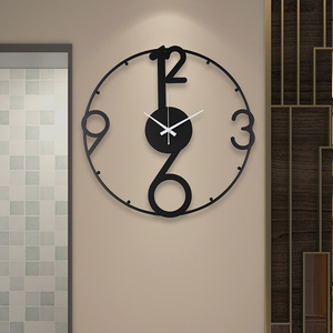 北欧挂钟客厅家用时尚墙上挂表网红极简数字简约艺术创意钟表现代