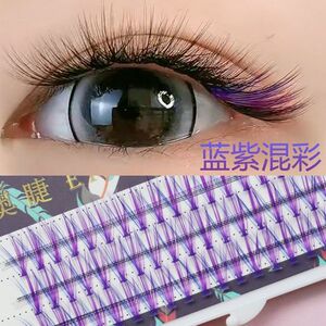 朵毛嫁接睫毛彩色