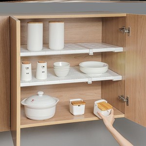 厨柜内分层隔板隔层展示架分隔板改装隔离板灶台简易厨房壁橱水槽