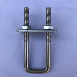 固定卡扣水管固定卡u型螺栓螺杆u型栓方形管卡双头304带管夹螺丝