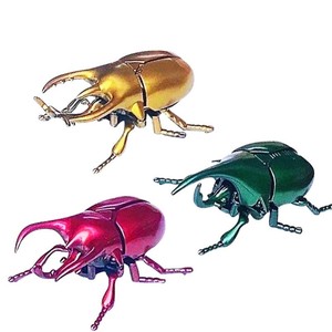 发条独角仙玩具上链格斗甲虫创意整蛊可爬行会动的昆虫模型甲壳虫