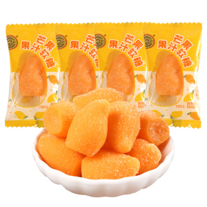 徐福记芒果味果汁软糖500g橡皮糖软糖喜庆水果味散装糖果