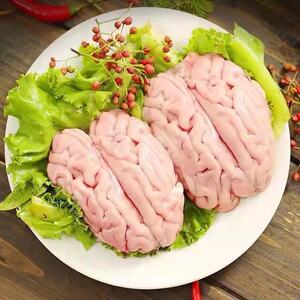 猪脑新鲜烧烤火锅食材生鲜冷冻锡纸生脑浆花自助餐商用左右脑小脑