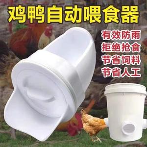 全自动养鸡槽鸡器喂食自动下料鸡食槽鸡喂料口鸡料设备