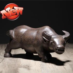 泥牛摆件