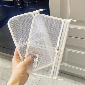 多功能双格冰箱收纳网袋置物袋悬挂式家用厨房调料储物袋冰箱门挂