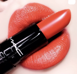 mac魅可渐变子弹头滋润唇膏口红427橘红色shamelessly vain 白桃