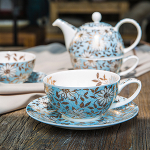 英国进口dunoon丹侬骨瓷茶壶茶杯水杯欧式茶具子母壶套装轻奢礼品