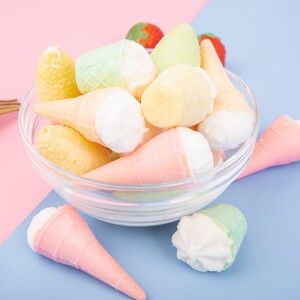阿琳妹网红雪糕杯棉花糖甜筒夹心冰淇淋棉花糖蛋糕烘焙装饰袋装