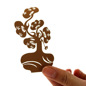 非遗原创手工剪纸 ins艺术治愈系家饰现代简约装饰画创意摆台礼物