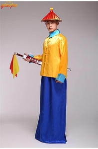 护卫服黄马褂清朝御前带刀侍卫大内高手锦衣卫官兵男装古装演出服