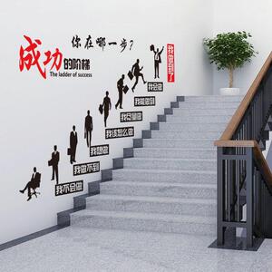 楼梯贴纸励志标语台阶