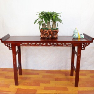 条仿实 客厅 长方形条案中式几古柜木条k几客厅玄关佛台家用简约