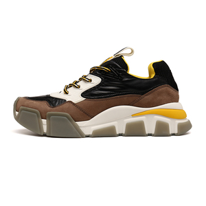 ferragamo/菲拉格慕男鞋撞色流行老爹鞋休闲运动厚底鞋男