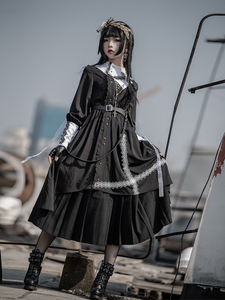 【漫乐屋租赁】物理超度 哥特黑暗修女op连衣裙lolita出租