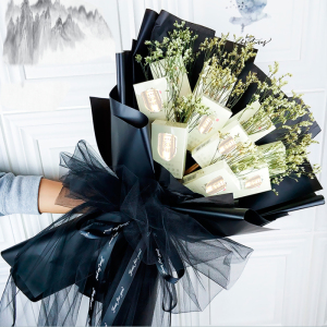 满天星煊赫门香烟花束diy材料包套餐自制创意生日礼物送爸男友520