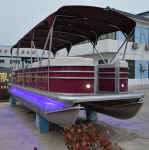 铝合金船双体浮筒船房船铝合金房艇休钓艇景区船画舫海钓艇