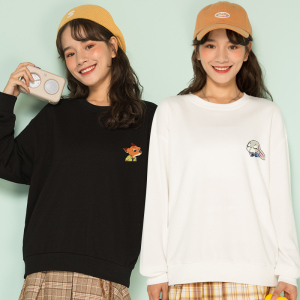 疯狂动物城炸街闺蜜装卫衣女2021春季新款酷酷风格四人学生同系列