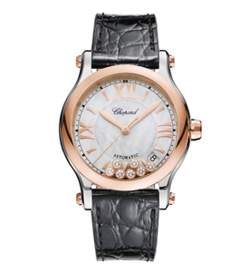 001人付款淘宝适配肖邦/萧邦原装鳄鱼皮手表表带chopard运动快乐钻石