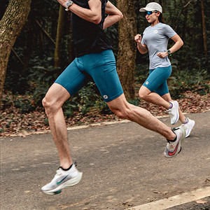 qinkung轻功体育 五分跑步紧身裤男高腰弹力骑行健身瑜伽速干外穿