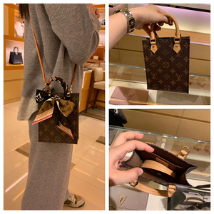 代购lv路易威登女包经典老花tote琴谱包单肩手提风琴包m69442