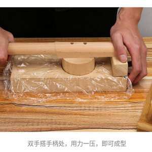 实木做清明的模具米粑压皮模具青团红桃粿压皮工具