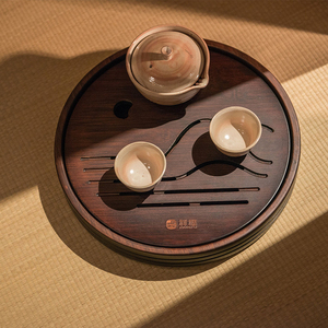 002人付款淘宝祥福茶盘竹制功夫茶具茶台现代家用简约长方形排水竹茶