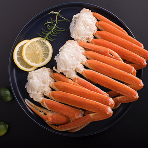 皇家格陵兰熟冻雪蟹腿500g蟹脚肉长脚蟹腿帝王蟹脚鳕蟹脚即食海鲜
