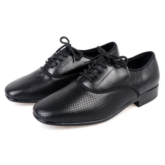 丹宝罗透气摩登舞鞋男华尔兹广场舞蹈鞋中老年交谊舞成人男士牛皮