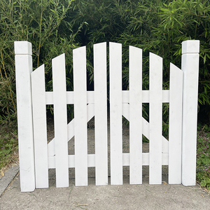 防腐木栅栏门庭院拱门院子门口木门围栏户外花园围墙碳化木门