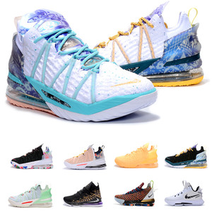 詹姆斯18反转鸳鸯透气战靴湖人5实战见证4全明星17男气垫篮球鞋16