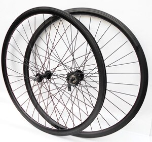 死飞自行车刀圈轮组 倒刹车轮毂 细胎窄胎 700c车轱辘700x23车圈