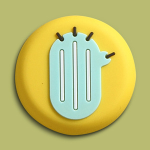 创意磁铁冰箱贴卡通可爱r圆形立体动物3d软胶磁性硅胶吸铁石磁力