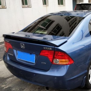 14夹九代八代思域尾灯思铭款式改装免打孔半定风翼.带翼abs