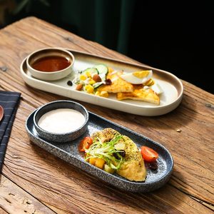 日式餐具小吃碟西餐厅寿司创意摆盘商用炸物鸡翅薯条专用盘子托盘