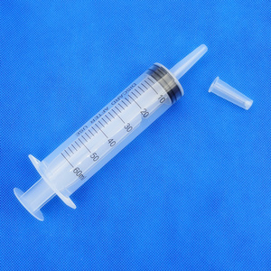 医用塑料针筒大径粗口注射灌肠喂食抽油器具大号大容量灌注器口60