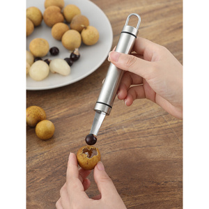 剥龙眼干神器e304不锈钢石硖龙眼剥壳去核机挖荔枝干挑桂圆肉工具