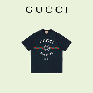 [新品]gucci古驰针织棉"gucci firenze 1921"t恤_阿里巴巴找货神器