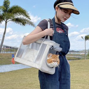 猫包外出便携透气夏单肩宠物包携带狗狗猫笼轻便手提包猫咪外带包