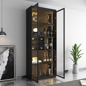 酒柜隔断柜现代简约客厅玻璃