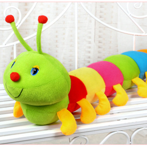 可爱毛毛虫毛绒儿童玩具女孩长条大号抱枕布娃娃公仔大号睡觉玩偶