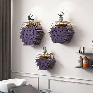 理发店毛巾墙柜美发店放毛巾的柜子挂墙发廊专用壁柜美容院收纳柜