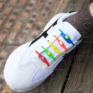 懒人鞋带免系鞋带儿童运动橡皮筋固定带防掉无扣塑胶女鞋带子方便