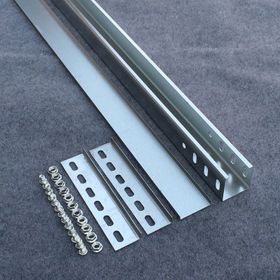 新耐坚 电缆架架镀锌桥桥架线槽弱电铁桥m 网络金属线槽 50*50*.