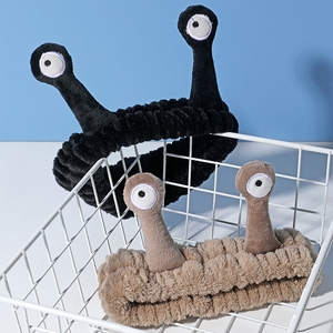 发带女洗脸化妆敷面膜学生洗漱可爱毛绒头饰蜗牛触角卡通儿童发箍