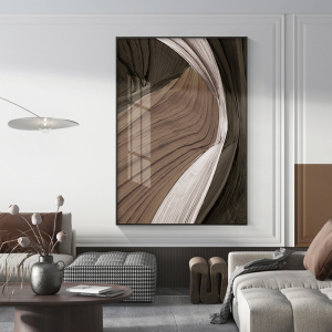 侘寂沙发客厅背景墙装饰画新居过道抽象轻奢壁画意式玄关柜落地画