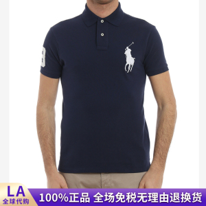 代购马标拉夫劳伦大马标男士短袖保罗polo衫翻领休闲修身t恤男