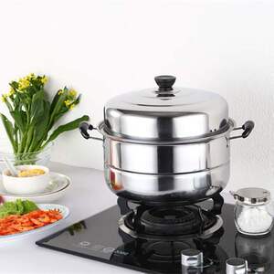 钢精锅蒸馒头用