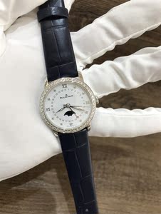 【米兰站】二手正品宝珀6126经典系列33原钻月相透底自动机械女表