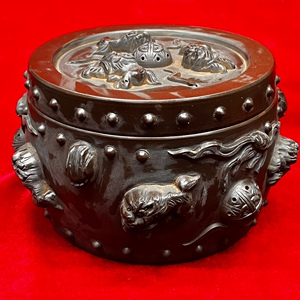 蛐蛐盆 蟋蟀罐 津门郭老四九狮盆 大桌盆 搪底盆 别墅养盆收藏盆